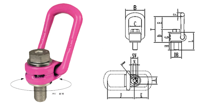 螺栓型旋轉(zhuǎn)吊環(huán)