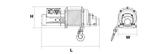 DU-500S多功能卷揚(yáng)機(jī)尺寸