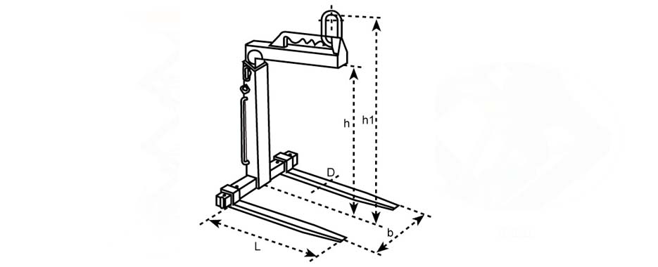 可調(diào)平衡吊叉尺寸
