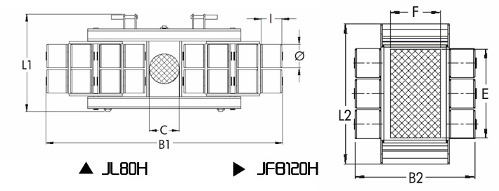 JL80H JFB120H搬運(yùn)小坦克200噸尺寸