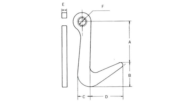 鋪板起吊用吊具尺寸