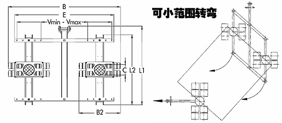 德國JUNG JTLB14K帶框架組合式搬運(yùn)小坦克尺寸