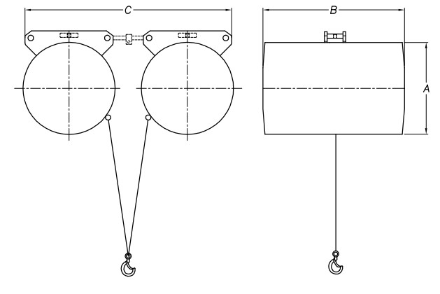 DONGSUNG氣動(dòng)平衡器320kg~560kg尺寸