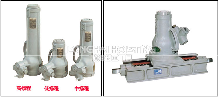 JJ型螺旋千斤頂類型