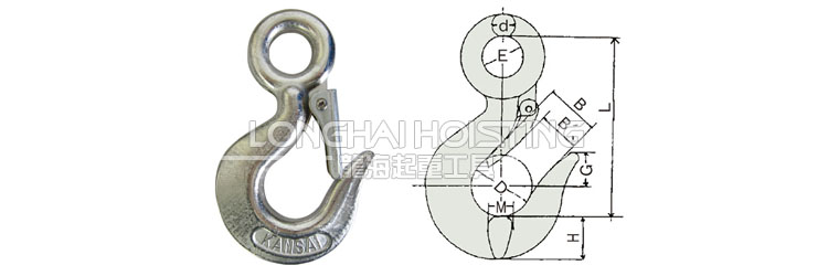 KANSAI不銹鋼重型安全鉤尺寸